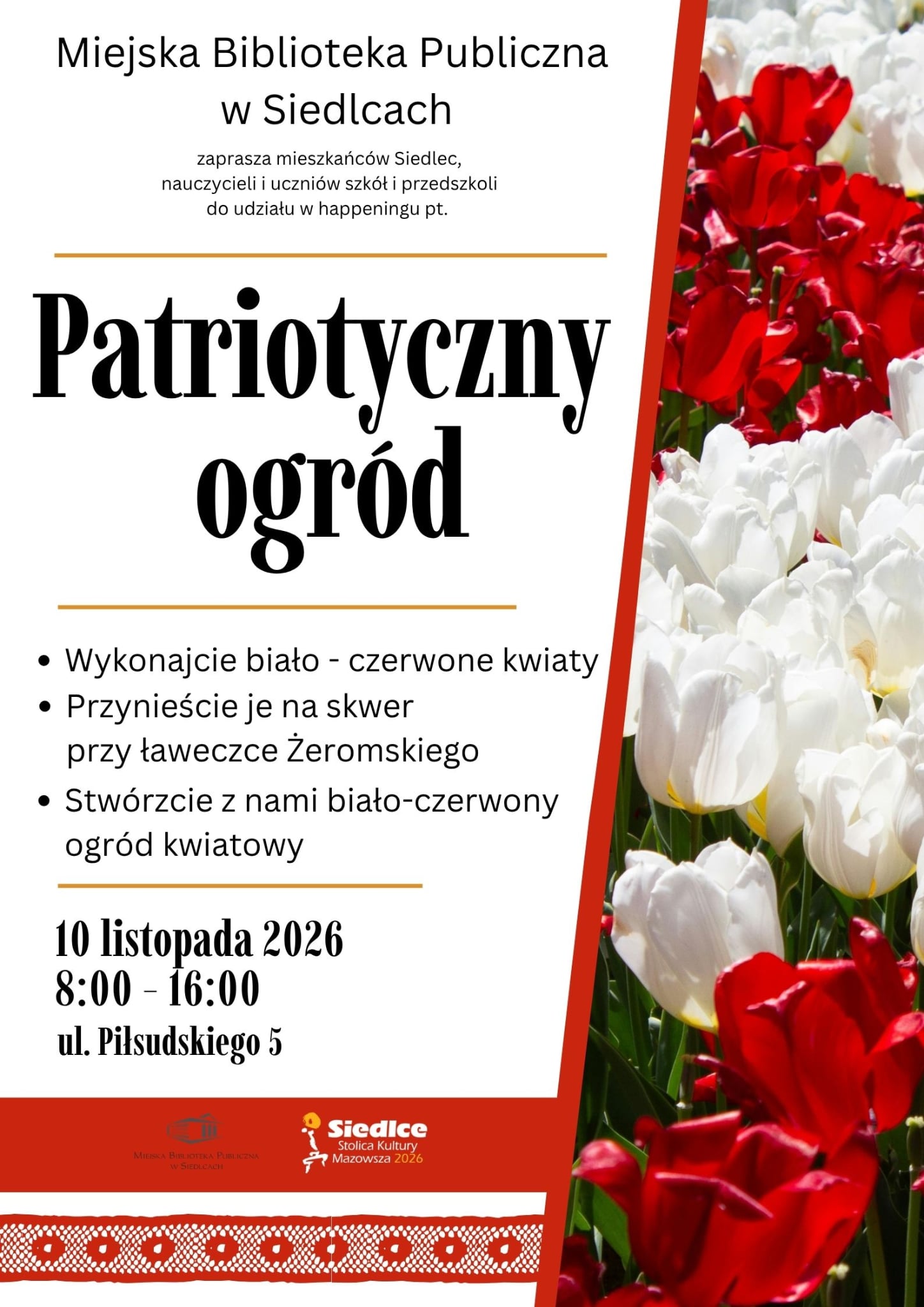 Plakat wystawy Patriotyczny ogród