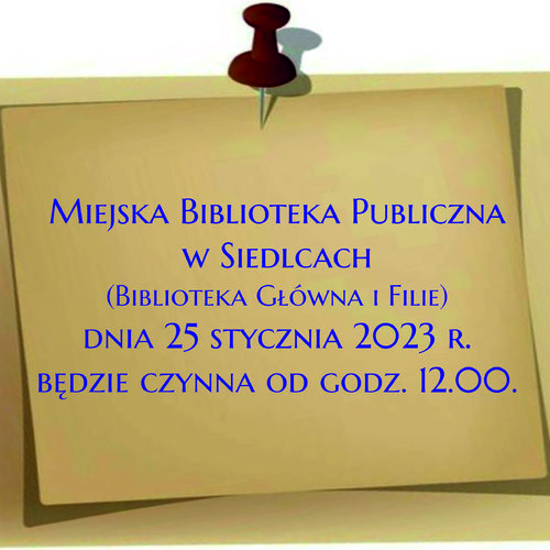 Obraz główny aktualności o tytule Ogłoszenie 