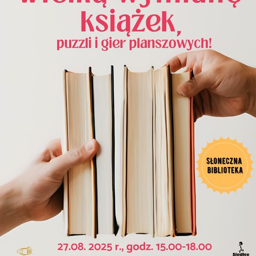Obraz główny aktualności o tytule Wielka wymiana książek, puzzli i gier planszowych 