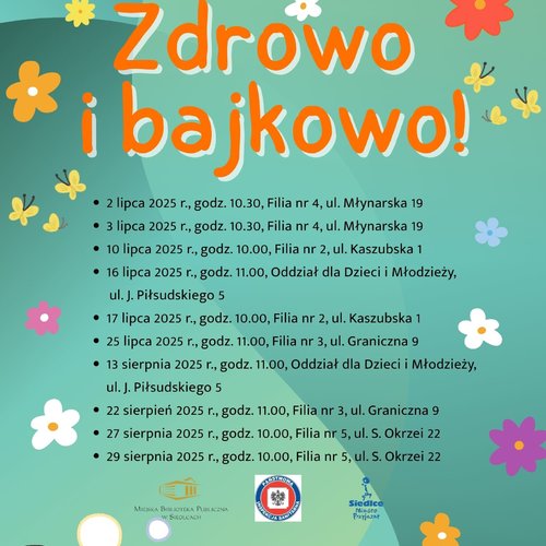 Obraz główny aktualności o tytule Zajęcia wakacyjne ph. "Zdrowo i bajkowo" 