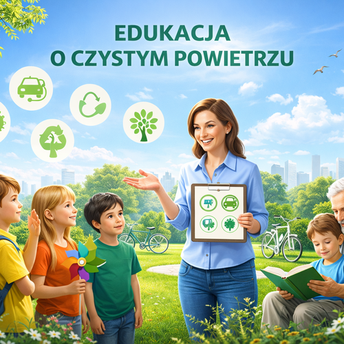 Obraz główny aktualności o tytule Edukacja o czystym powietrzu 
