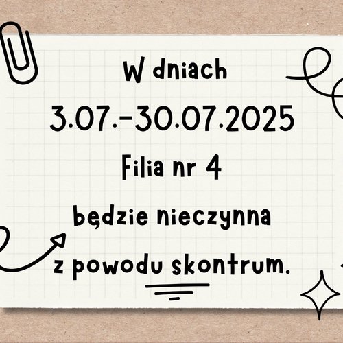 Obraz główny aktualności o tytule Ogłoszenie 