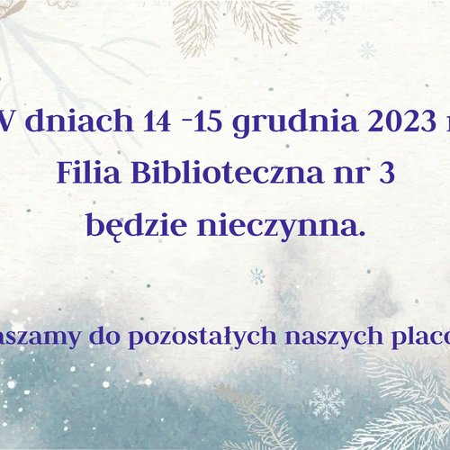 Obraz główny aktualności o tytule Ogłoszenie 