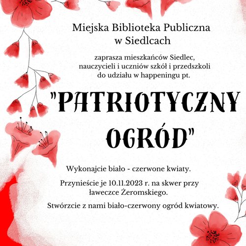 Obraz główny aktualności o tytule Patriotyczny ogród 