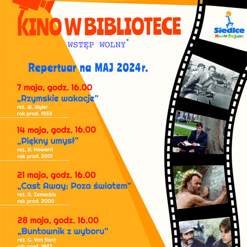 Obraz główny aktualności o tytule Kino w Bibliotece 