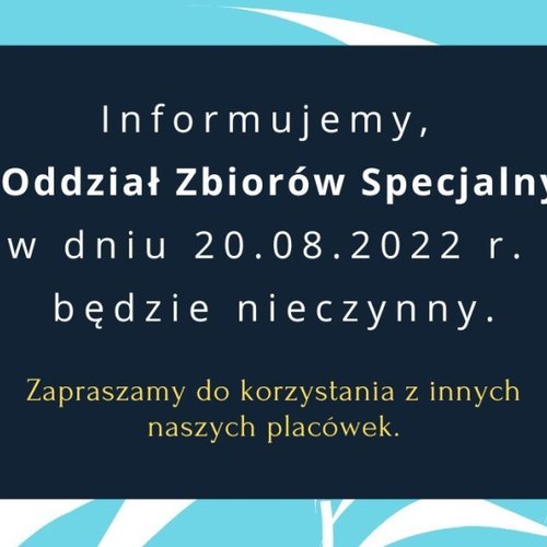 Obraz główny aktualności o tytule Ogłoszenie 