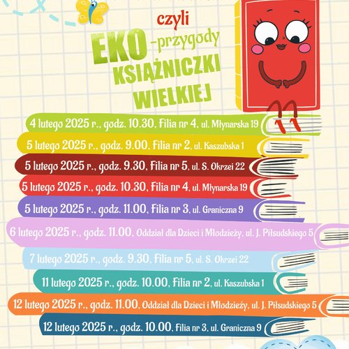 Obraz główny aktualności o tytule Ferie w bibliotece 