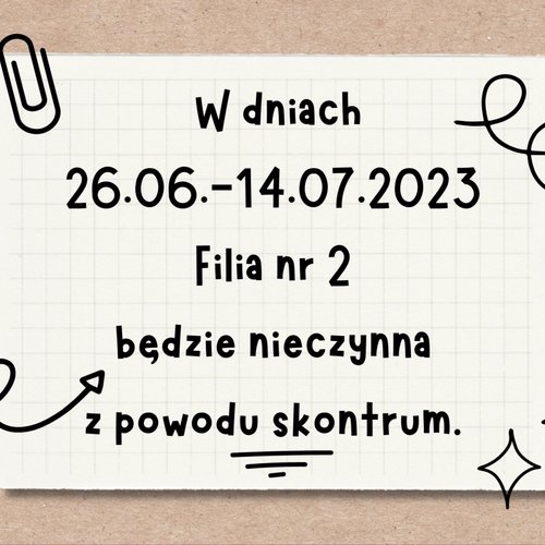 Obraz główny aktualności o tytule Ogłoszenie 