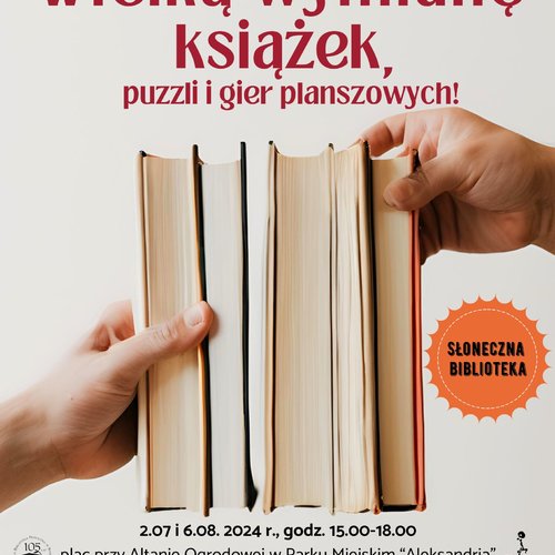 Obraz główny aktualności o tytule Wielka wymiana książek, puzzli i gier planszowych 