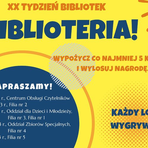 Obraz główny aktualności o tytule BIBLIOTERIA 