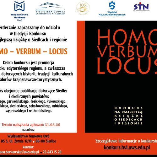 Obraz główny aktualności o tytule Homo Verubm Locus 