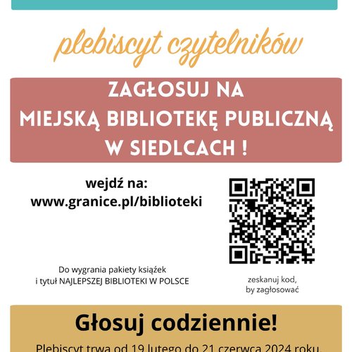 Obraz główny aktualności o tytule Plebiscyt "Najlepsza biblioteka w Polsce" 