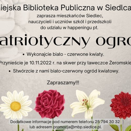 Obraz główny aktualności o tytule Patriotyczny ogród 