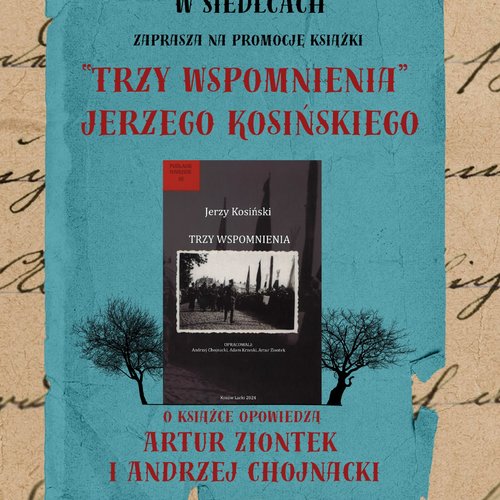 Obraz główny aktualności o tytule Promocja książki Jerzego Kosińskiego pt. 