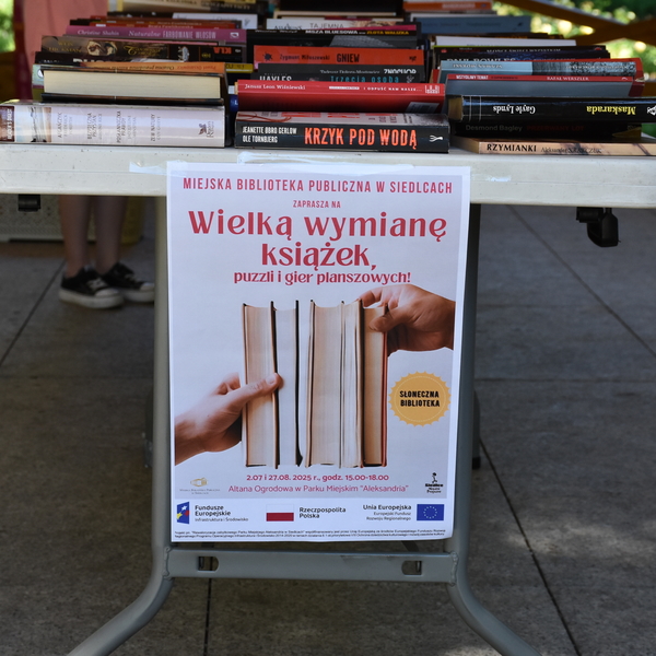 Obraz główny aktualności o tytule Wielka wymiana książek, puzzli i gier planszowych