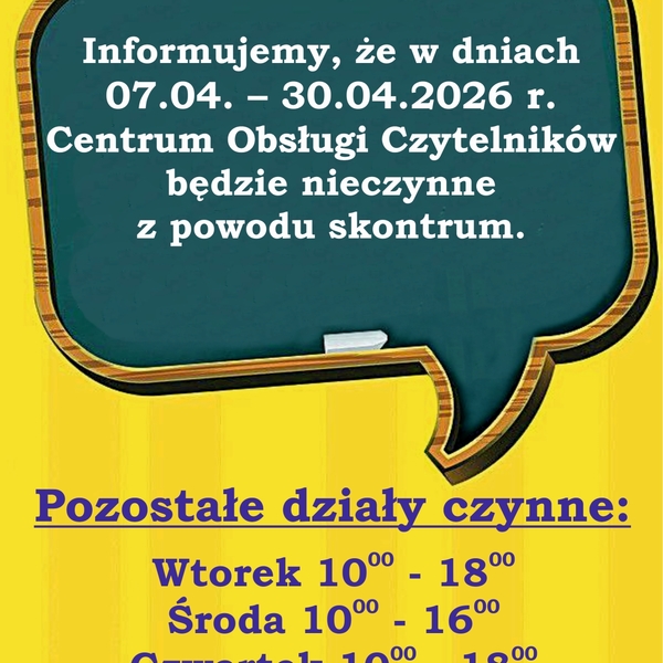 Obraz główny aktualności o tytule Ogłoszenie