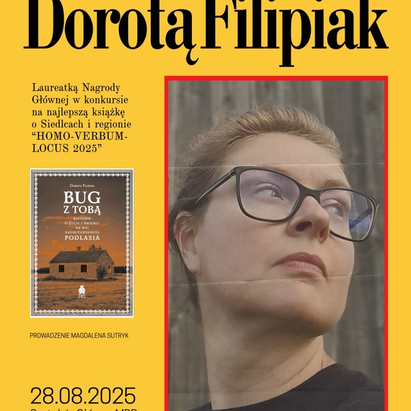 Obraz główny aktualności o tytule Spotkanie z Dorotą Filipiak