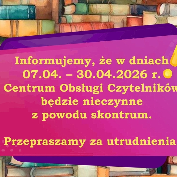 Obraz główny aktualności o tytule Ogłoszenie