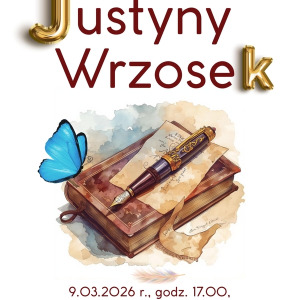 Obraz główny aktualności o tytule Wieczór poezji Justyny Wrzosek