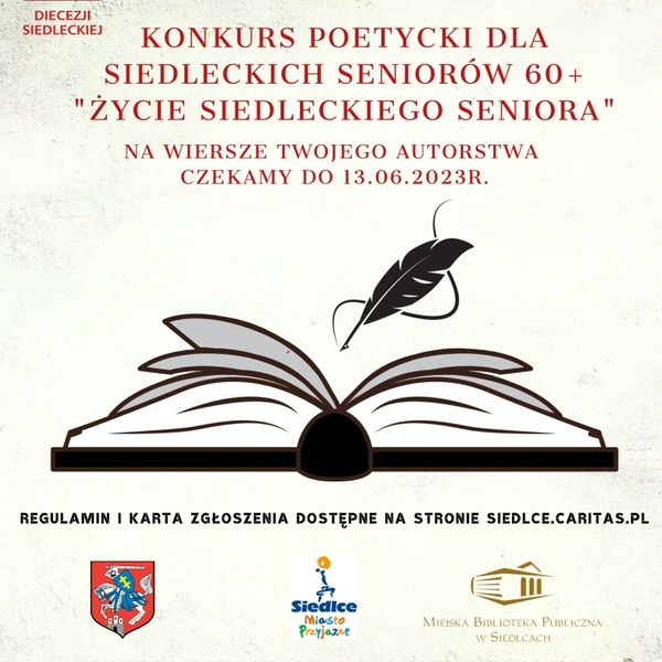 Obraz główny aktualności o tytule Konkurs poetycki &quot;Życie siedleckiego seniora&quot;